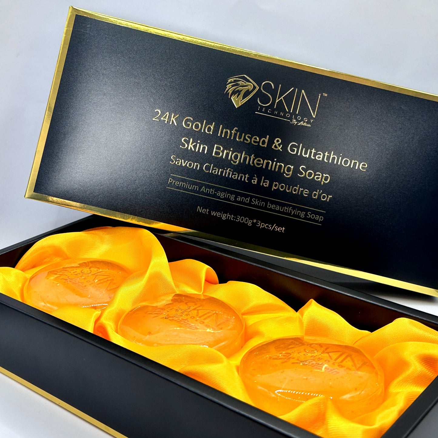 24 Kt. Gold Skin Brightening Beauty Bar 100 g + 1 Savon Offert